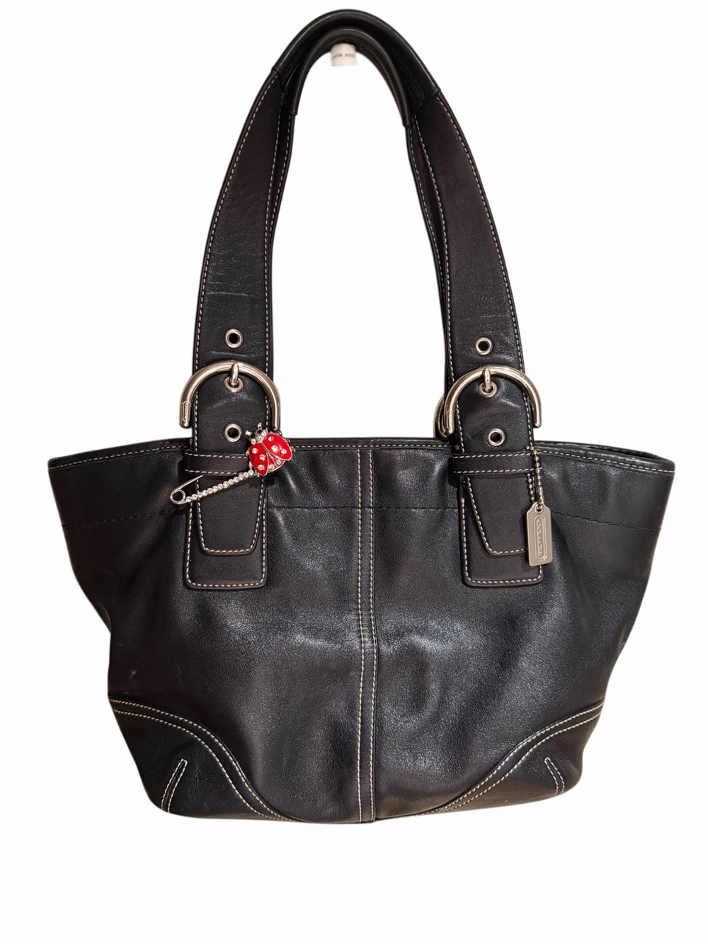 Coach Black Vintage Soho Leather Shoulder Tote